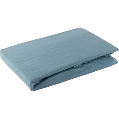 Takoy Jersey prostěradlo s gumou 240x220 cm z bavlny barva modrá 125 g/m2 Design 91-HF-429782 | 240 x 220 x 30 cm