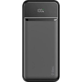 Ttec Портативна батерия ttec - ReCharger LCD, 20000 mAh, черна (8694470004471)