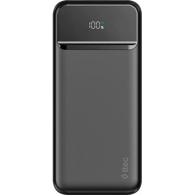 Ttec Портативна батерия ttec - ReCharger LCD, 20000 mAh, черна (8694470004471)