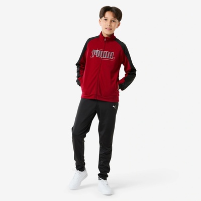 Puma detská športová súprava z polyesteru bordovo-čierna