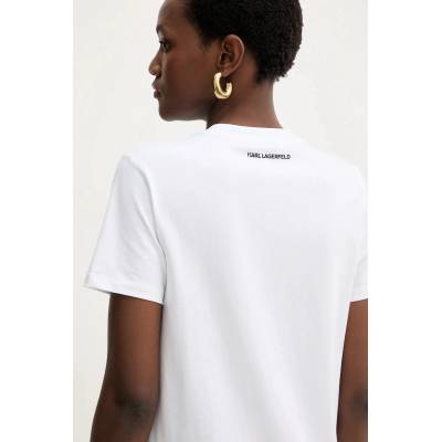Karl Lagerfeld Памучна тениска Karl Lagerfeld IKON (B1W17038)
