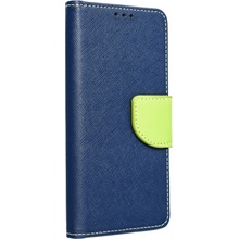 Púzdro Fancy Book modro-Xiaomi Mi 11 Lite limetkové