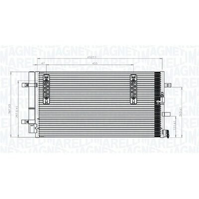 Kondenzátor klimatizace MAGNETI MARELLI 350203827000