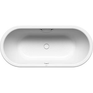 KALDEWEI Avantgarde - Вана Centro Duo Oval 128, 180x80 см, с отвори за дръжката, противоплъзгаща с цялата си повърхност, бяла 282810210001 (282810210001)
