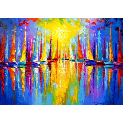 Enjoy - Puzzle Rainbow Sailboats 1000 - 1 000 piese