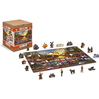 WOODEN CITY Dřevěné Kola v Amsterdamu 2v1 EKO 300 dílků