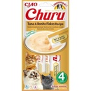 Krmivo pre mačky INABA Churu Tuna and bonito flakes receipe 4 x 14 g