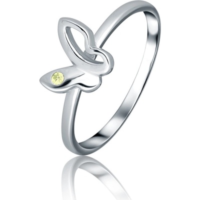 JVD Dětský stříbrný motýlkový prsten se zirkonem SVLR0755SH2Z2