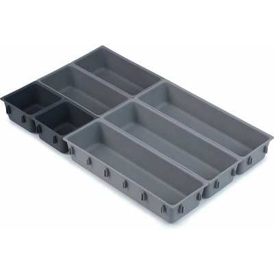 Verk 07193 Organizér do šuplíku kompaktní, šedý