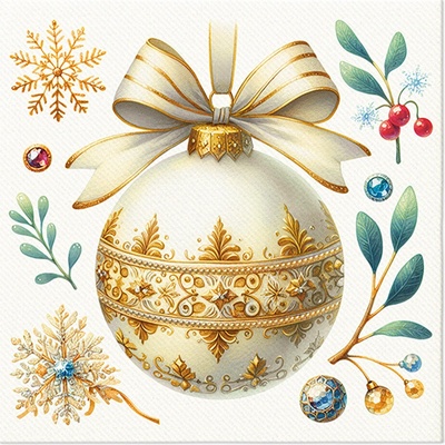 PAW Ubrousky PAW AIRLAID Classic Decoration 40x40cm 50ks