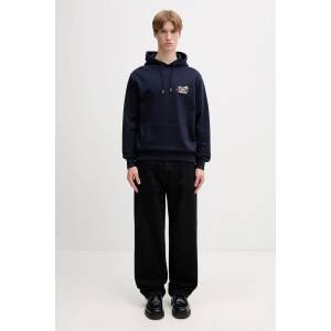 Drôle de Monsieur суичър с качулка мъжки от памук Vine Embroidered Slogan (L.HO208.CO127)