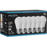 Mexen Nova 6x LED крушка E27, G45, 10W, Неутрална - 4000K, 1055 lm - L101-E27-1040-01x06 (L101-E27-1040-01x06)