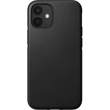 Nomad Leather Rugged Case - кожен (естествена кожа) кейс за iPhone 12 Mini (черен)
