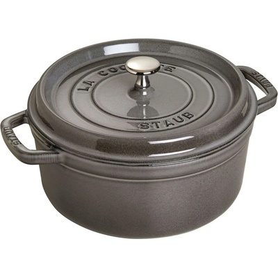 Staub Cocotte hrnec kulatý 26 cm 5,2 l šedý