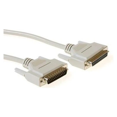 ACT Сериен 1: 1 свързващ кабел 25 pin D-sub мъжки към 25 pin D-sub женски 3m White AK4046 (AK4046)