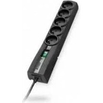 Everlast EVER CLASSIC - Surge protector - AC 250 V - 2500 Watt - output connectors: 5 - 3 m cord - black