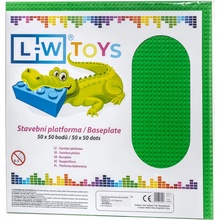 L-W Toys Velká podložka na stavění 50x50 zelená