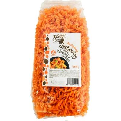 Farmilion bezlepkové těstoviny z červené čočky vrtule 250 g