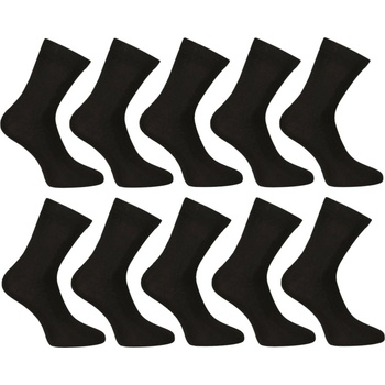 Nedeto Комплект от десет - Nedeto глезенови бамбукови чорапи черни Nedeto | Cheren | МЪЖЕ | 35-38