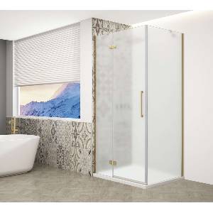 SAPHO Trinity - Душ кабина 120x90 см, лява, матирано стъкло/златисто GT5690-12ML-G (GT5690-12ML-G)