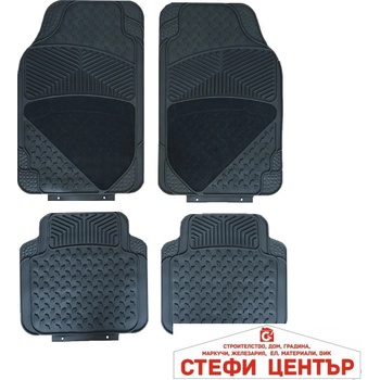 Paolo Гумени стелки с мокет универсални 3005 черни 4бр/к-т (51772)