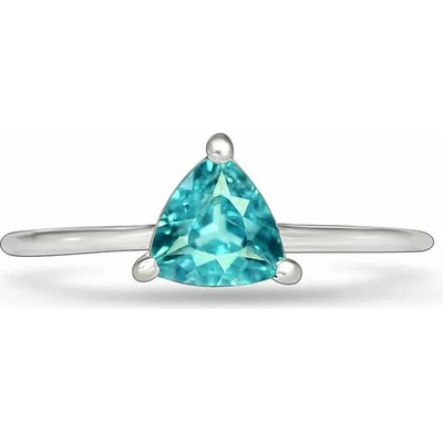 Nefertitis Apatit modrý neon prsten stříbro RBC312