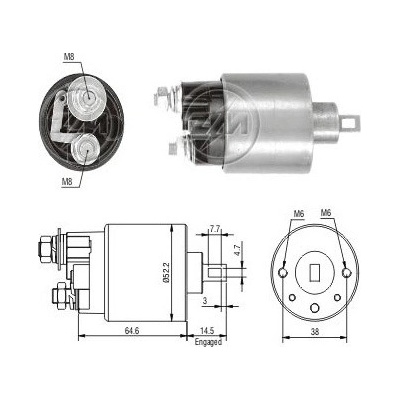 Spínač startéru ZM - Hitachi 2114-87503