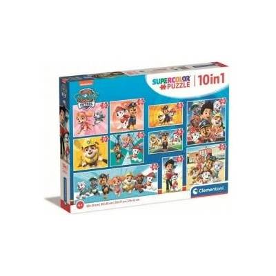 Clementoni Supercolor 10 in 1 - Paw Patrol (10 Puzzle (18-60 Teile))
