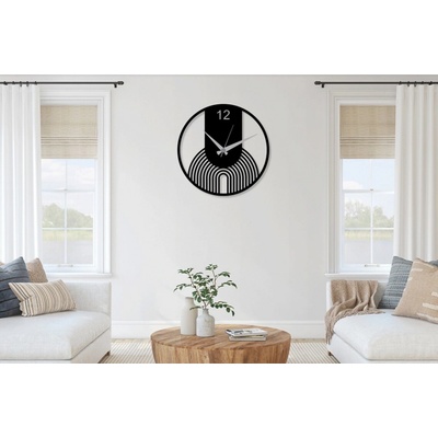 Karls Design Drevené nástenné hodiny Modern III 40 cm zlatá