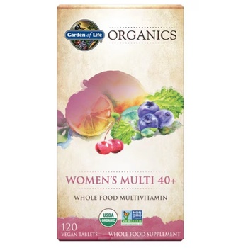 Garden of Life Organics Women's Multi 40+, мултивитамини за жени, 120 растителни таблетки