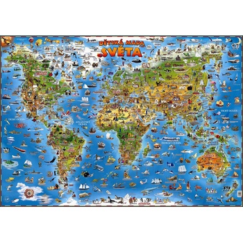 Mapa světa pro děti -