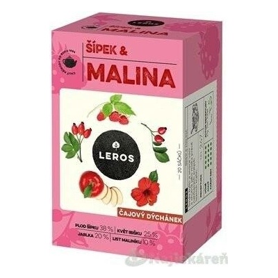 Leros Čajová chvilka šípek a malina 20 x 2 g