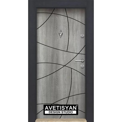 Haska Блиндирана врата Parkdor 03 Сиво меше (цена без монтаж)