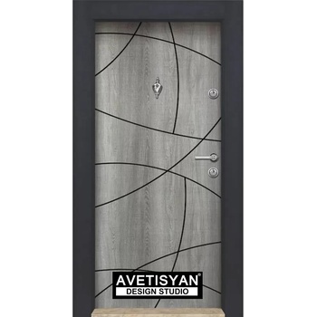 Image 1 of Haska Блиндирана врата Parkdor 03 Сиво меше (цена без монтаж)