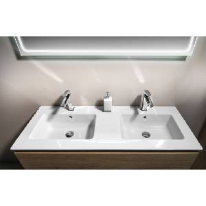 SAPHO GSI Pura Slim Double 122x46 cm ExtraGlaze white (8888111)