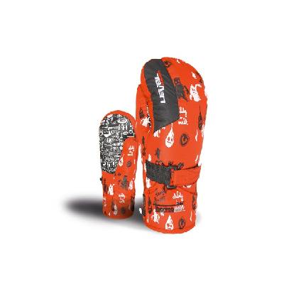 Rukavice Level JUNIOR Mitt White-Red velikost IV
