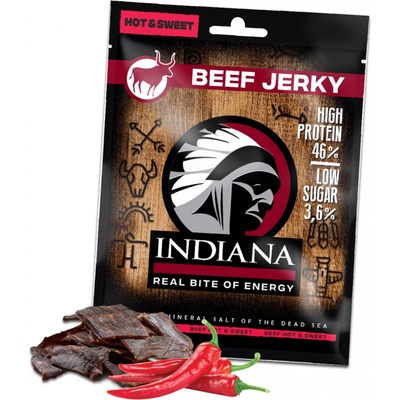 Indiana Jerky sušené maso hot-sweet 25 g