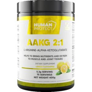 Human Protect AAKG 2: 1 Powder | L-Arginine-Alpha-Ketoglutarate [400 грама] Лимон