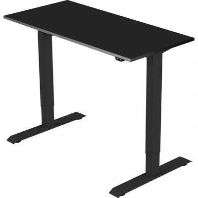 DELSO Elektrický výškově nastavitelný stůl ADJUSTER - 160 cm, 60 cm, Černá, Černá