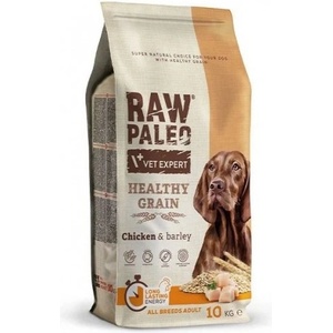 VetExpert Raw Paleo Healthy Grain Adult Chicken - пълноценна и балансирана суха храна за пораснали кучета от всички породи с пилешко месо и ечемик, 2 кг, Vet Expert - Полша