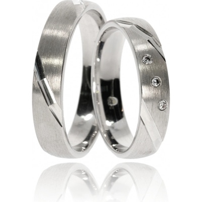 Zlatnictví Helios Stříbrné snubní prsteny CRG-91