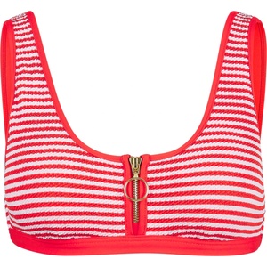 Seafolly Дамско бикини горнище Seafolly Clubhouse Zip Front Tank Top Bikini top - Flame - размер 34 (EU) (150-6629-0112)