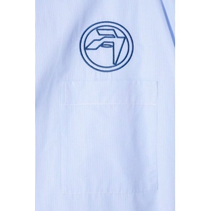 AMBUSH Памучна риза Emblem Striped S/S Shirt (BMGG001S24FAB0024445)
