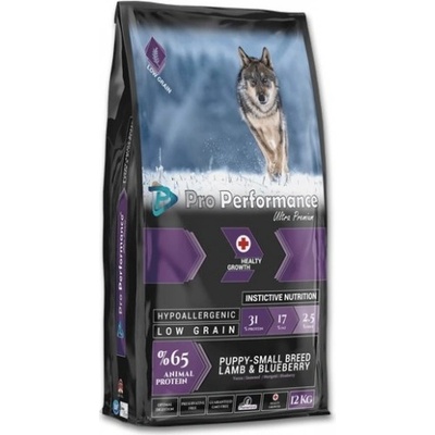 Pro Performance Dog Puppy Small Breed Lamb Blueberry - храна за подрастващи кучета от малките породи с агне и боровинки, 12 кг, Турция - 125064