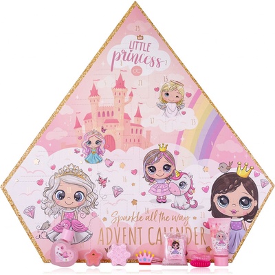 Accentra Adventní kalendář LITTLE PRINCESS v krabičce ve tvaru diamantu