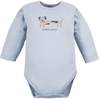 Eevi Body s dlhým rukávom Puppy Playtime modré