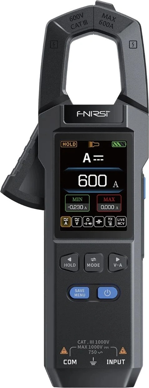 Fnirsi dmc-100 дигитален клещов мултиметър ac/dc 600 a, dc 1000 v, ac 750 v (dmc-100)