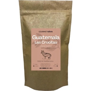 GourmetKava Гватемала Круситас, СРЕДНО ИЗПЕЧЕНО, кафе на зърна Арабика: да, на frenchpress 250g