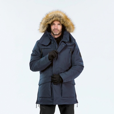 Quechua pánska turistická parka NH900 nepremokavá modrá