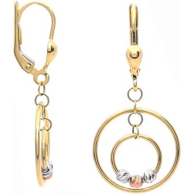 Šperk Holíč Žlté visacie náušnice ZN146